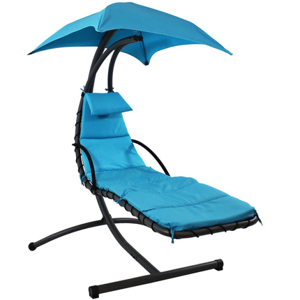 Sunnydaze Floating Chaise Lounge Chair, 260 Pound Capacity,  Multiple Color Options